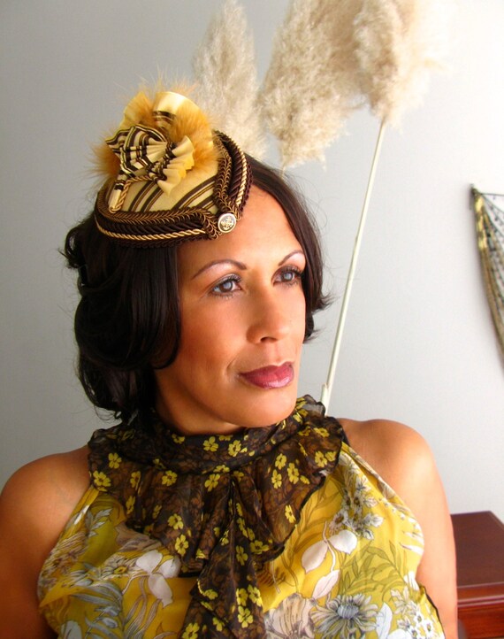 Steampunk Fascinator Hat Vintage Style 