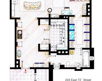 Carrie Bradhsaw S Apartment From Sex The City Movies Etsy