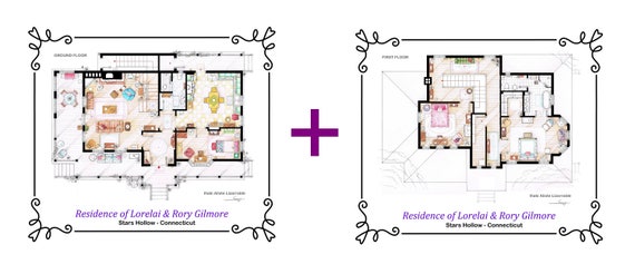 Grundrisse Des Hauses Von Gilmore Girls Etsy