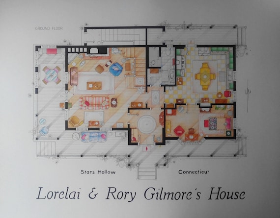 Lorelai Und Rory Gilmores Haus Von Gilmore Girls Etsy