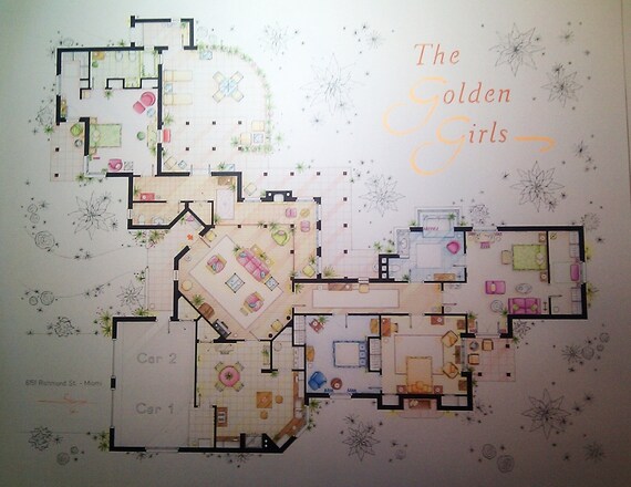 Floorplan Of The House From The Golden Girls