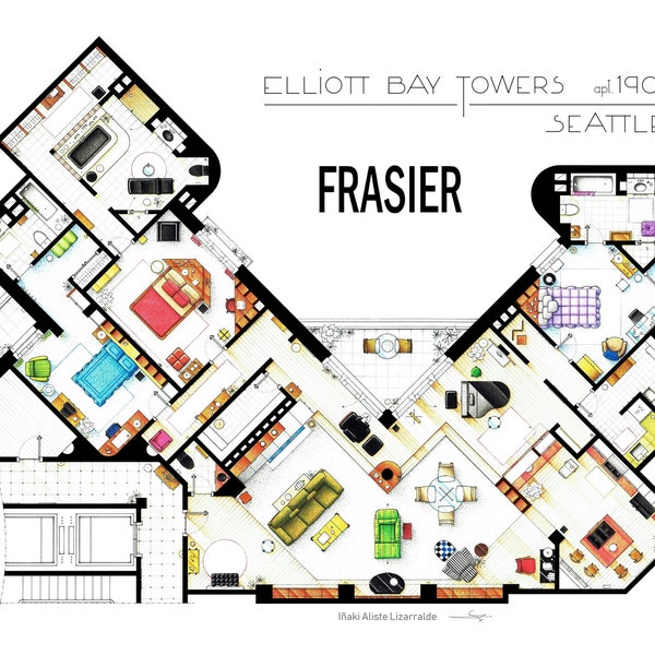 Floorplan of the apartment from FRASIER