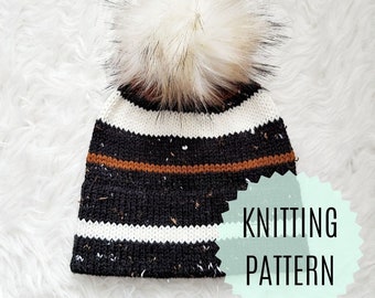 The Rayure Toque Knitting PATTERN | **Pattern Only**