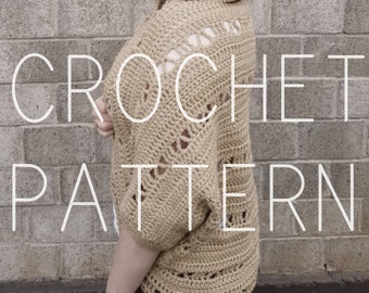 Roman's Sweater Cocoon Sweater Crochet Pattern