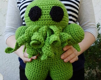 Mega Cthulhu - Extra Large Amigurumi/Plush Cthulhu **Made to Order**