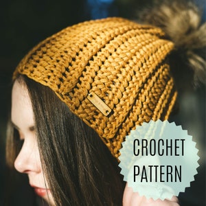 The Dreamer Beanie Crochet Pattern Crochet Beanie Pattern Beanie Pattern Toque Pattern PATTERN ONLY image 1