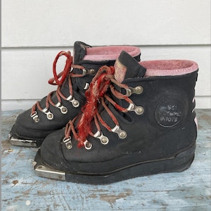 スキー靴　イタリア製　アンティーク　ヴィンテージ Antique ski boots - Etsy 日本