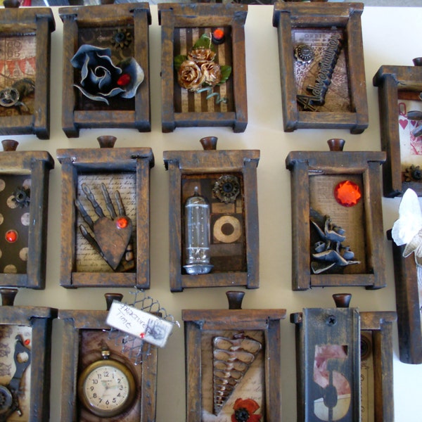 Steampunk  gothic assemblage drawers