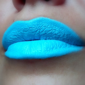 Glacia - Creamy Light Blue Bright Lipstick - Natural Gluten Free Handmade Cruelty Free