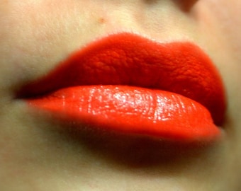 Flamenco Girl - Red Orange Lipstick - Natural Gluten Free Handmade Cruelty Free