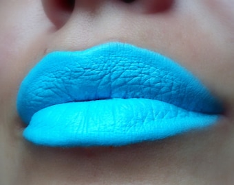 Glacia - Creamy Light Blue Bright Lipstick - Natural Gluten Free Handmade Cruelty Free