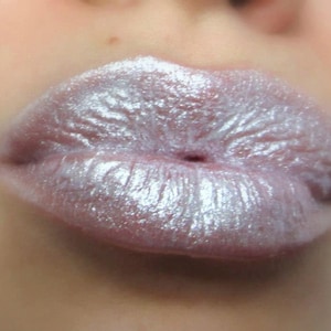 BeDazzled Pearlescent White Shimmer Glitter Lip gloss Vegan Gluten Free Fresh Handmade Cruelty Free image 1