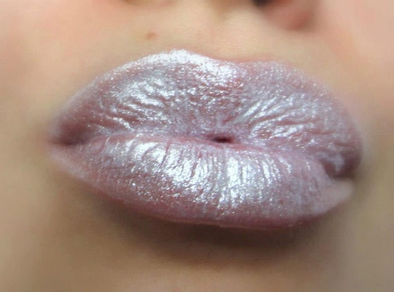 Bedazzled Pearlescent White Shimmer Glitter Lip Gloss Vegan Gluten Free  Fresh Handmade Cruelty Free 