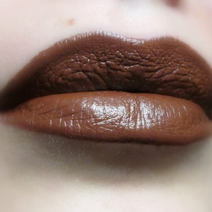 Hot Choco - Brown Creamy No Shimmer Lipstick - Natural Gluten Free Handmade Cruelty Free