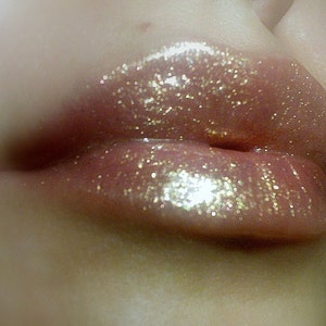 Oh My Gold Clear Lipgloss with Golden Glitter image 1