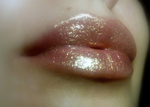 Oh My Gold Clear Lipgloss With Golden Glitter Etsy