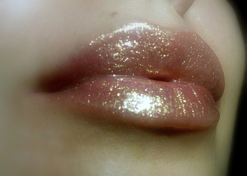 Oh My Gold Clear Lipgloss with Golden Glitter image 1