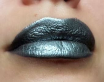 Quicksilver - Silver/Metallic Gray Creamy Lipstick - Natural Gluten Free Fresh Handmade