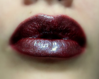 CosmoBerry - Brown red Lip gloss With Green Shine - Duochrome - Stain - Vegan - Gluten Free - Fresh - Handmade Cruelty Free