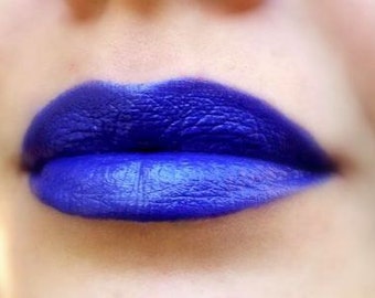 Medusa - Blue With Purple Tone Creamy Lipstick  - Natural Gluten Free Fresh Handmade