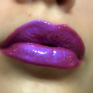 Wild Plum - Duochrome Purple Blue Lip gloss Vegan - Gluten Free - Fresh - Handmade Cruelty Free