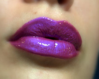 Wild Plum - Duochrome Purple Blue Lip gloss Vegan - Gluten Free - Fresh - Handmade Cruelty Free