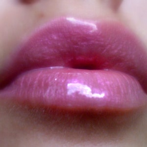 Luna Pink - Clear / Sheer / Opalescent Lip Gloss With Pink Shine / Shimmer - Vegan - Gluten Free - Fresh - Handmade Cruelty Free