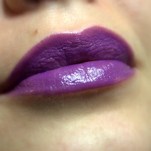 Purple Iris Purple No Shimmer Creamy Lipstick Natural Gluten Free Handmade Cruelty Free image 1