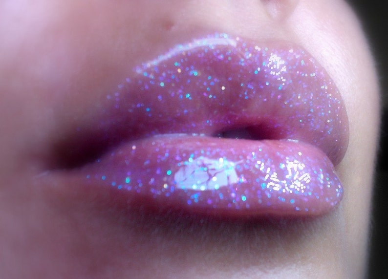 Diamond Cluster Clear Lipgloss with Glitters image 2