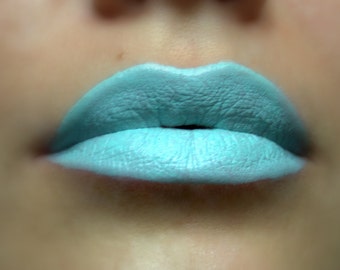 Mint Madness - Light Green Creamy Matte/Flat No Shimmer Lipstick - Natural Gluten Free Handmade Cruelty Free