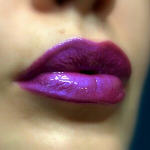 Wild Plum Duochrome Purple Blue Lip gloss Vegan Gluten Free Fresh Handmade Cruelty Free image 2