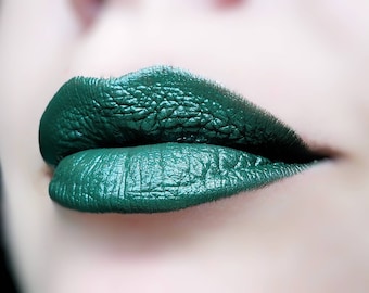 Deep Absinthe - Green Creamy Lipstick - Natural Gluten Free Fresh Handmade