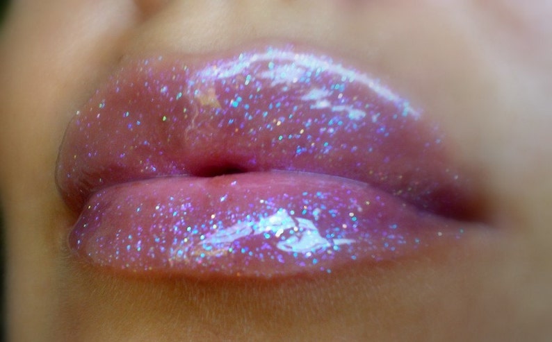 Diamond Cluster Clear Lipgloss with Glitters image 3