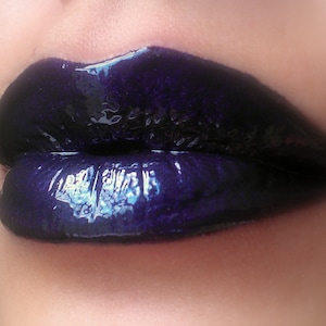 Layla Purple - Zwart met paarse glans Lipgloss - Veganistisch - Glutenvrij - Vers - Handgemaakt, wreedheidsvrij