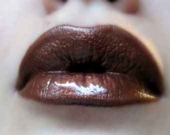 Copper Fusion - Brown / Copper Shimmer Lip gloss - Vegan - Gluten Free - Fresh - Handmade Cruelty Free