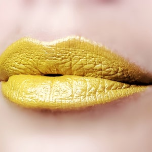 Yolanda Dirty Yellow Creamy Lipstick Natural Gluten Free Fresh Handmade Cruelty Free Stain image 2