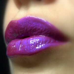 Wild Plum Duochrome Purple Blue Lip gloss Vegan Gluten Free Fresh Handmade Cruelty Free image 3