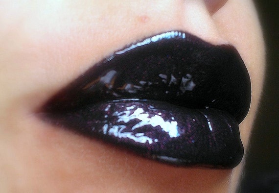 Black shimmer sale lipstick