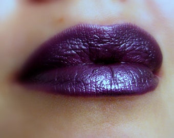 Bangles - Purple/Eggplant Shimmer Creamy Lipstick - Natural - Gluten Free - Fresh - Handmade