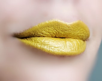 Yolanda - Dirty Yellow Creamy Lipstick - Natural Gluten Free Fresh Handmade Cruelty Free Stain