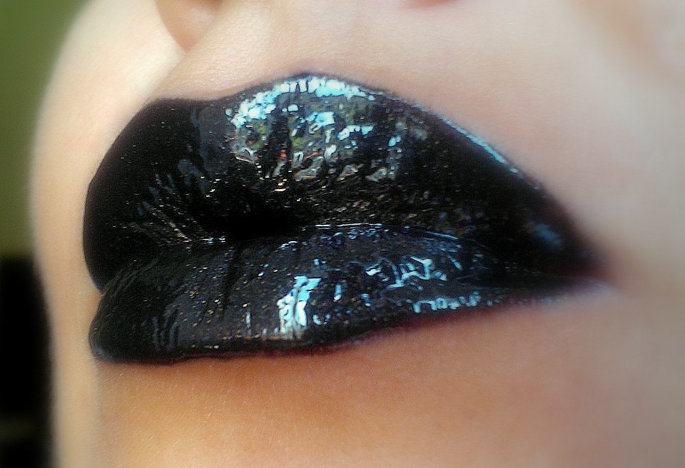 Layla Gold - Black With Gold Shimmer Lip Gloss - Vegan - Gluten Free - Fresh - Handmade Cruelty Free