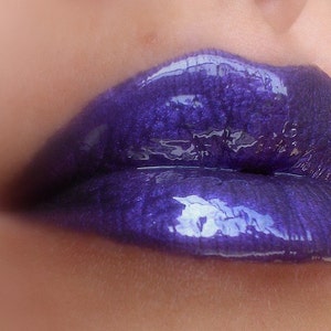 Deep Purple - Dark Metallic Purple Lip Gloss - Vegan - Gluten Free - Fresh - Handmade Cruelty Free