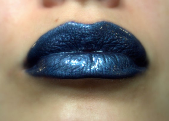 Richelle Dark Grey Blue Metallic Lip Gloss Vegan Gluten Free Fresh Handmade Cruelty Free Etsy UK