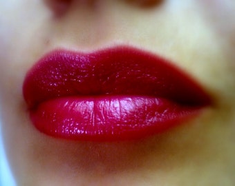 Desire -  Raspberry Red Lipstick - Natural Gluten Free Fresh Handmade