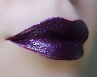 Lilith - Dark Purple Creamy Lipstick - Natural Gluten Free Fresh Handmade Cruelty Free Stain