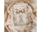 Woodland Floral Baby Milestone Cards (Printable Photo Prop Set)