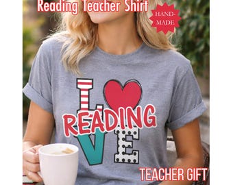 Camiseta para Professores de Leitura: Camiseta "Eu Amo Ler" para Professores Amantes de Livros