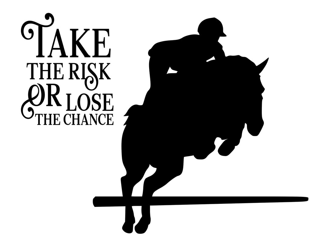 Horse Decal, Horse Quote Decal, Hunter Jumper Decal, Inspirational