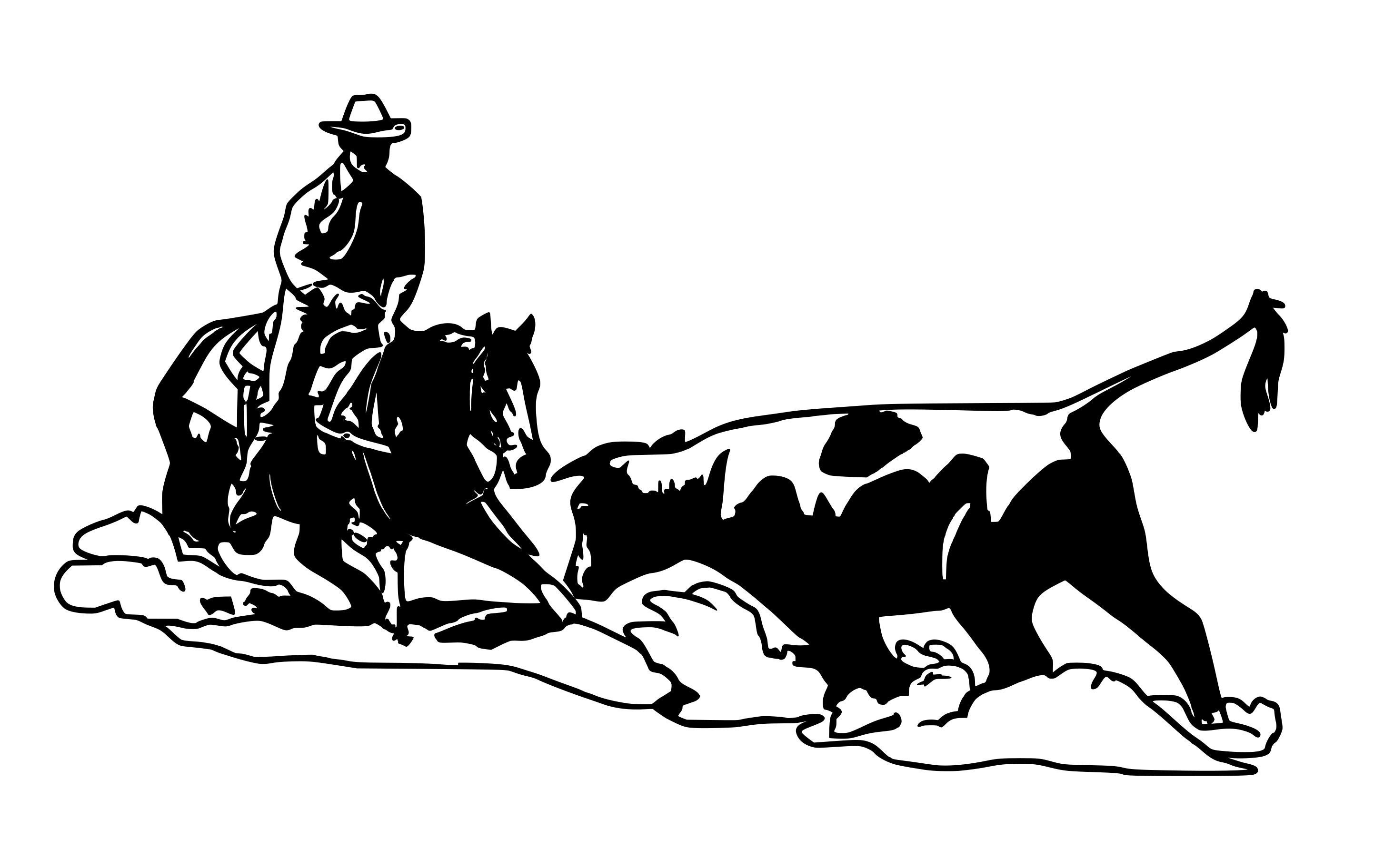 Horse Cutting Horse Horse Decal Cutting Horse Decal Etsy