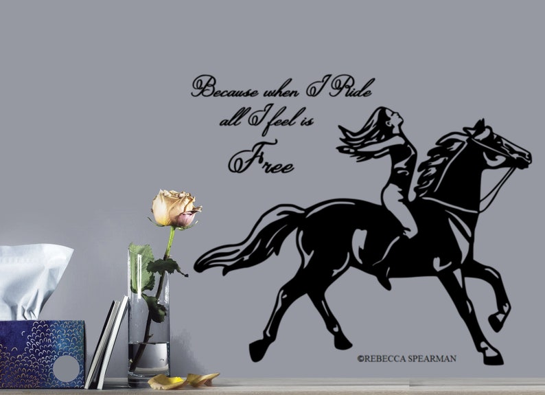 Horse Horse Quote Horse Decal Quote Wall Decal Horse Quote Etsy